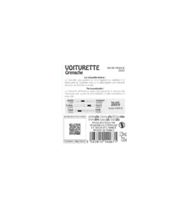 Etiquette Voiturette - Vin de France Grenache